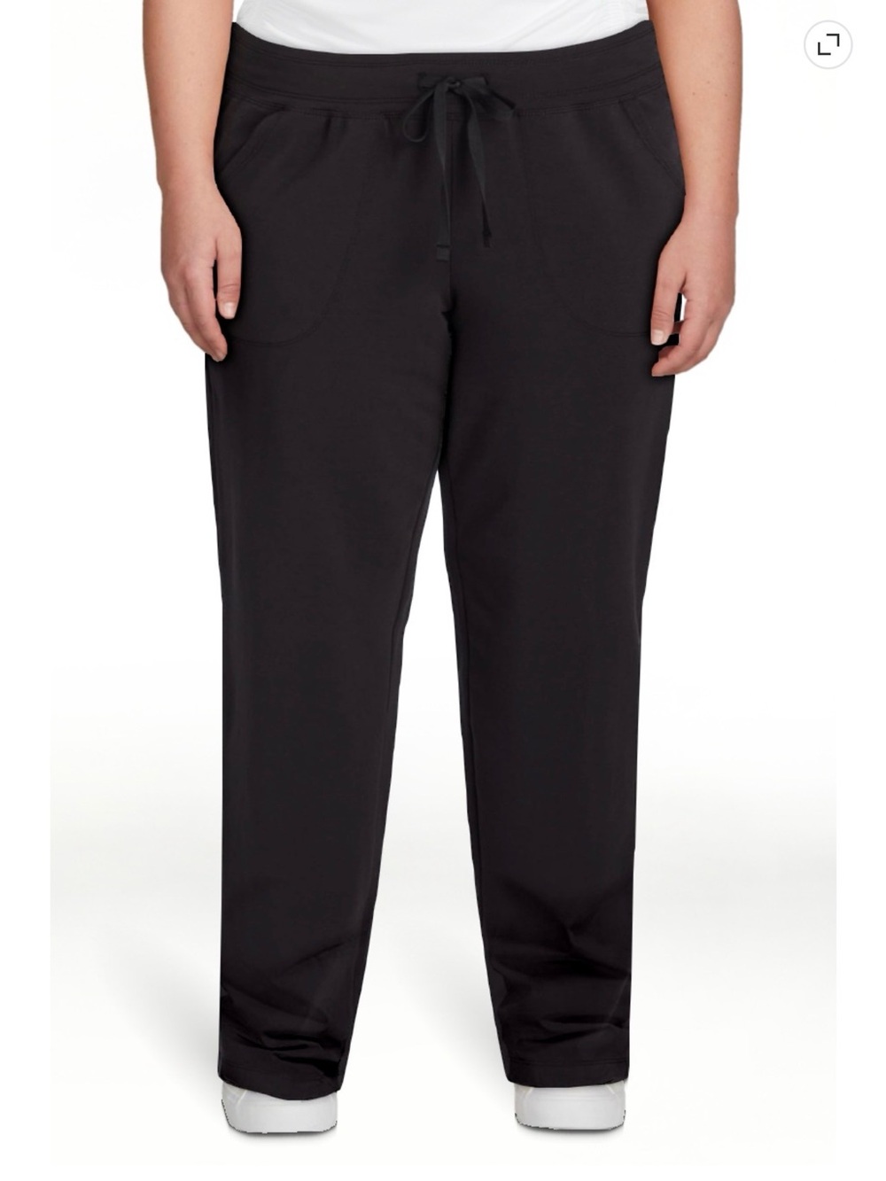 Athletic Works Drawstring Knit Pants Black XXL